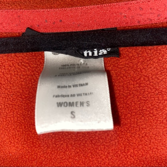 Patagonia Womens Orange Fleece with Side zipper pockets Full Zip Jacket Size S - Picture 6 of 8